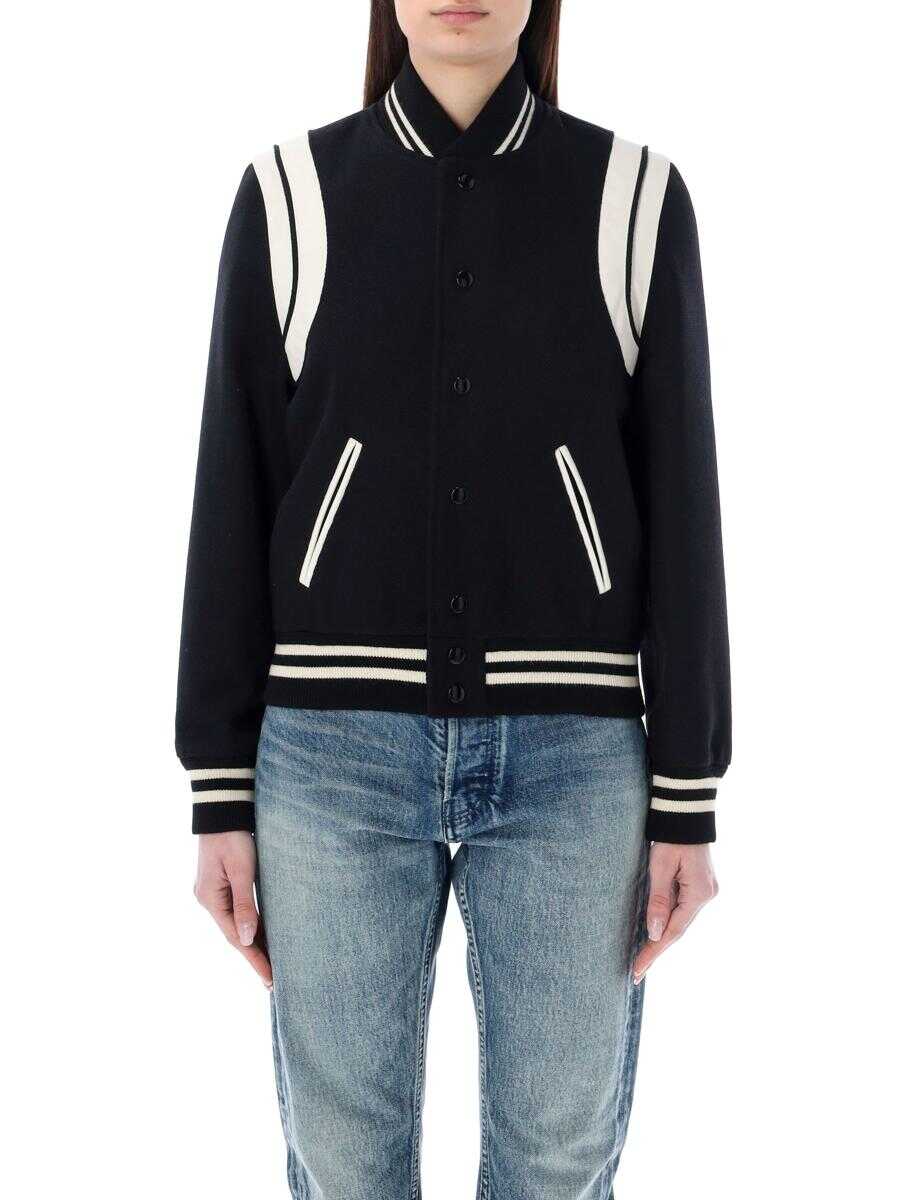 Saint Laurent SAINT LAURENT Teddy jacket BLACK