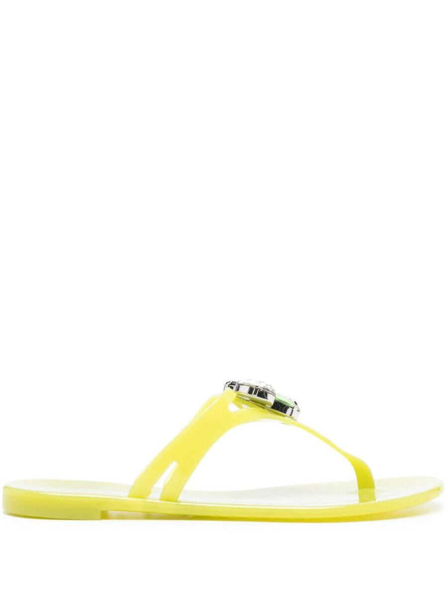 Casadei CASADEI Jelly thong sandals YELLOW