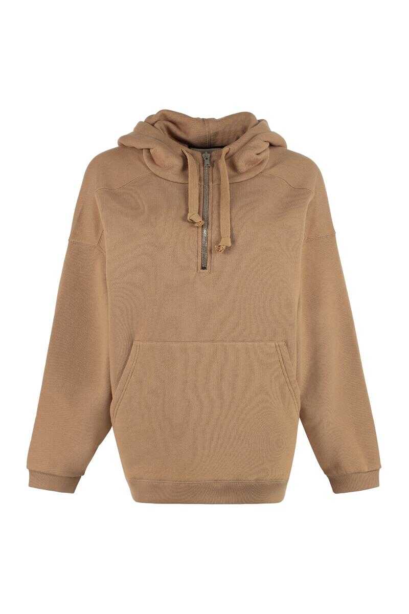 Gucci GUCCI COTTON HOODIE CAMEL