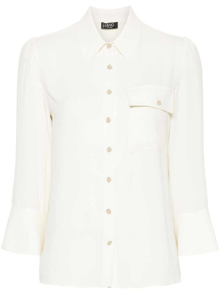 Liu Jo LIU JO Semi-transparent shirt WHITE