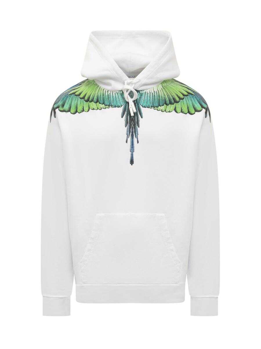 Marcelo Burlon MARCELO BURLON COUNTY OF MILAN ICON WINGS HOODIE WHITE