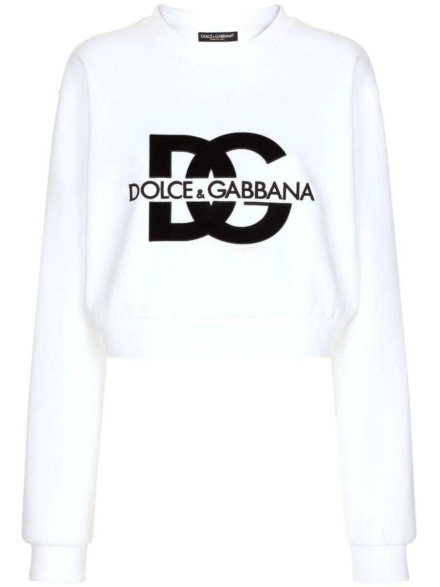 Dolce & Gabbana DOLCE & GABBANA DG logo crewneck sweatshirt WHITE