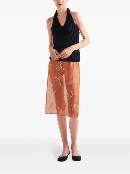 Fuste casual Prada Prada Skirts ORANGE Femei (BM 13408229) 2