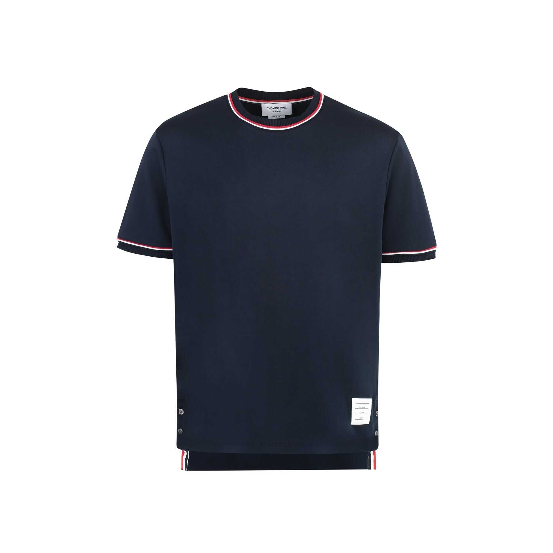 Thom Browne Thom Browne Cotton T-Shirt Blue