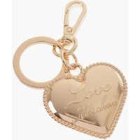 Brelocuri Love Golden-Effect Keyring With Heart-Shaped Charm Femei