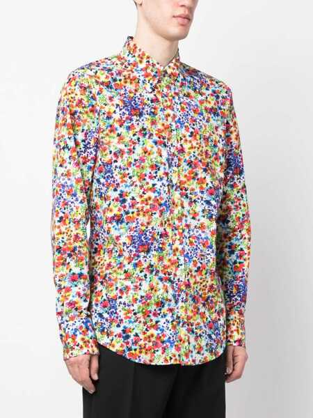 Camasi casual DSQUARED2 Floral Patterned Bob Cotton Shirt Multicolor Barbati (BM 13412117) 3
