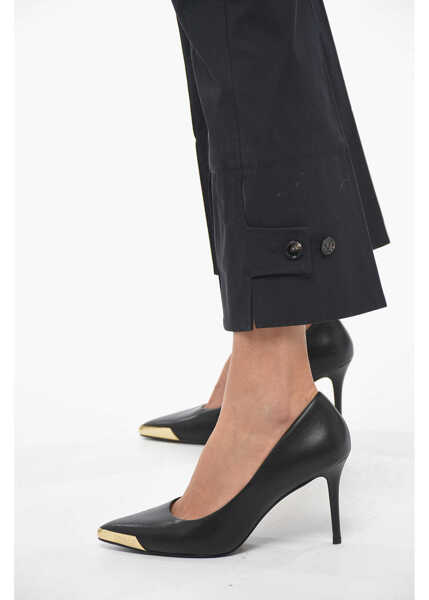 Pantaloni casual Bottega Veneta Cotton Twill Pants With Tapered Fit Blue Femei (BM 13412150) 3