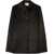 Jil Sander Spread Collar Satin Shirt Black