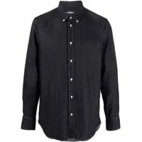 Camasi de blugi Button-Down Dean Dark Wash Denim Shirt Barbati