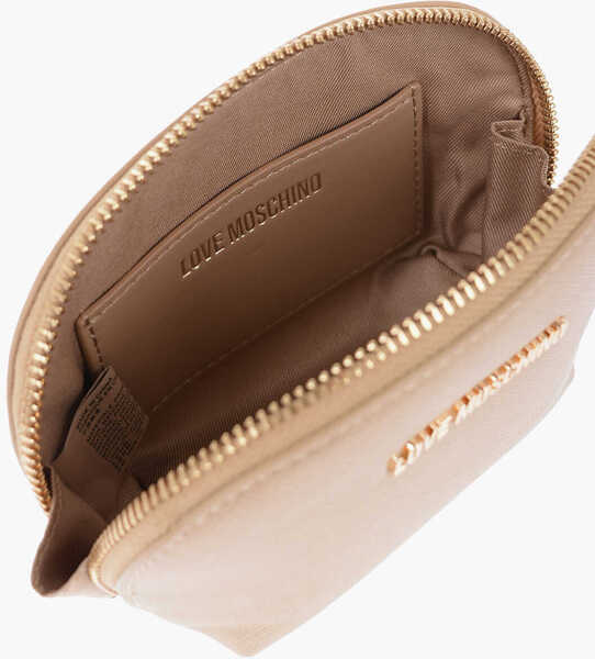 Accesorii de voiaj Moschino Love Golden Effect Saffiano Faux Leather Necessaire Gold Femei (BM 13412657) 4