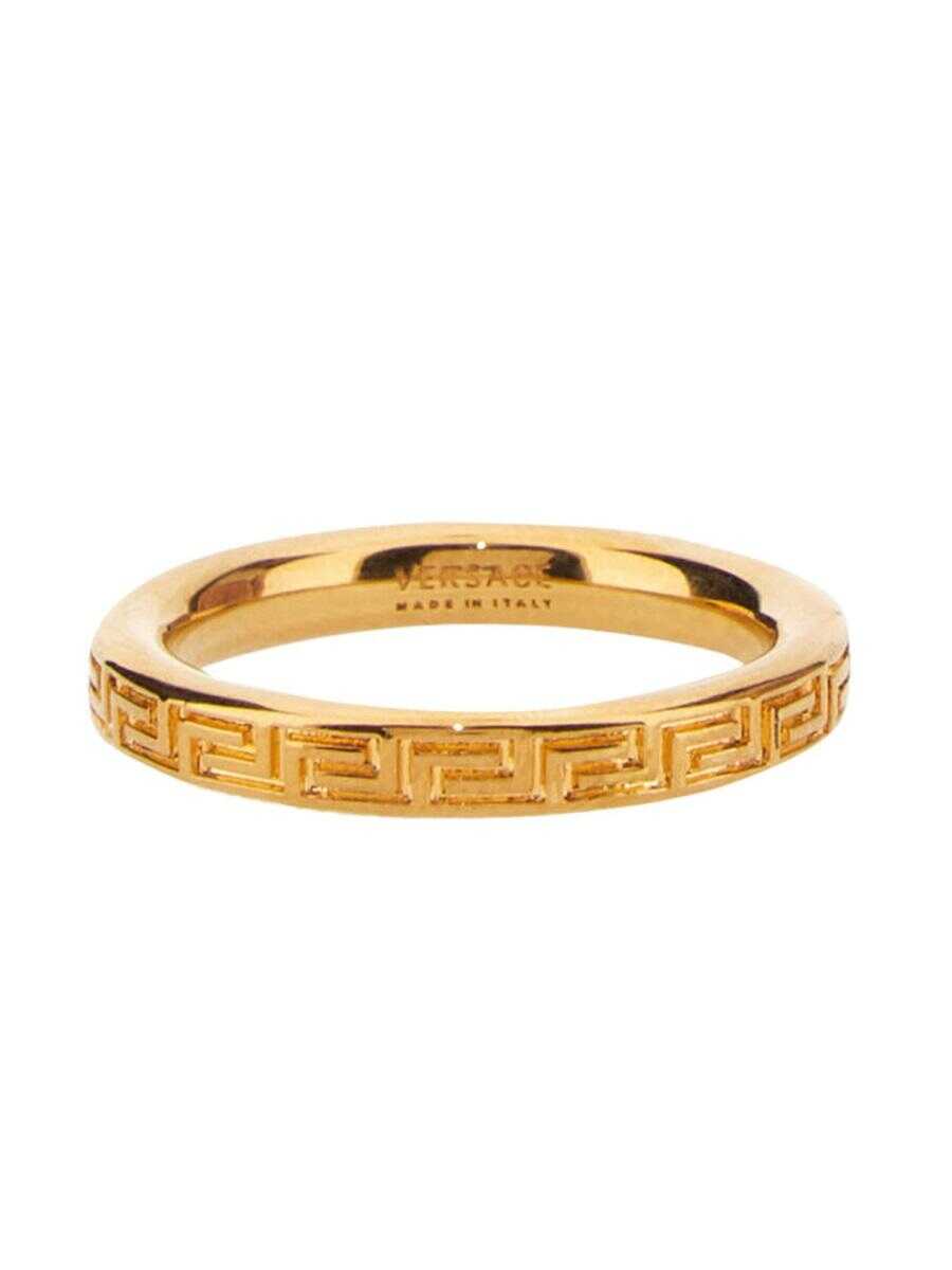 Versace VERSACE ANELLO CON CHIAVE GRECA INCISA GOLD