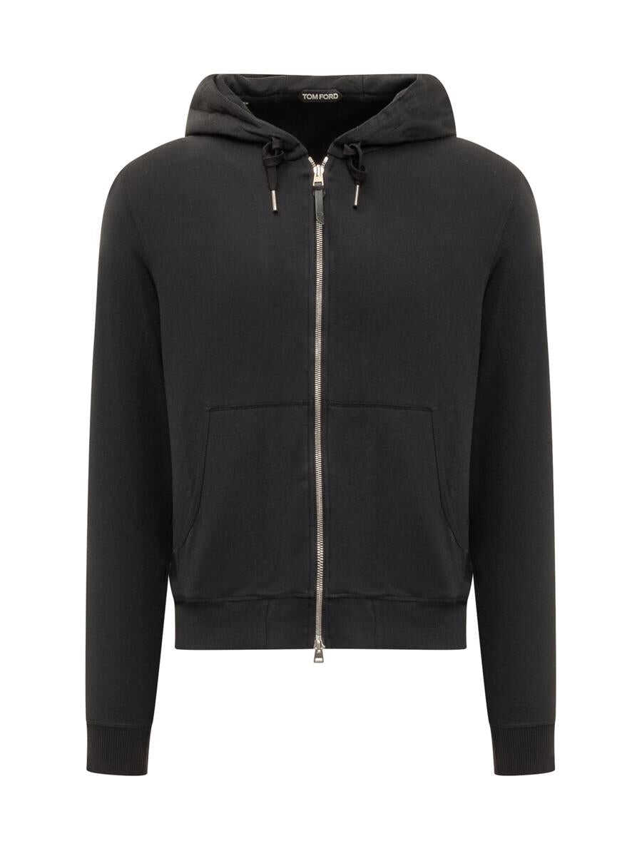 Tom Ford TOM FORD LOUNGE ZIPPER HOODIE BLACK