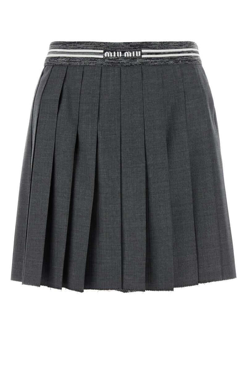 Miu Miu MIU MIU SKIRTS GREY