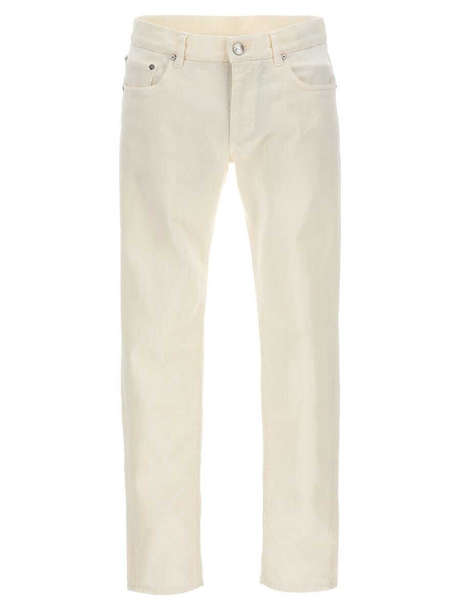 ETRO ETRO Tone-on-tone logo jeans WHITE