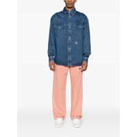 Camasi de blugi pentru Barbati - Camasi de blugi Palm Angels Palm Angels Shirts LIGHTBLUEWHIT Barbati (BM 13422500) - B-mall.ro