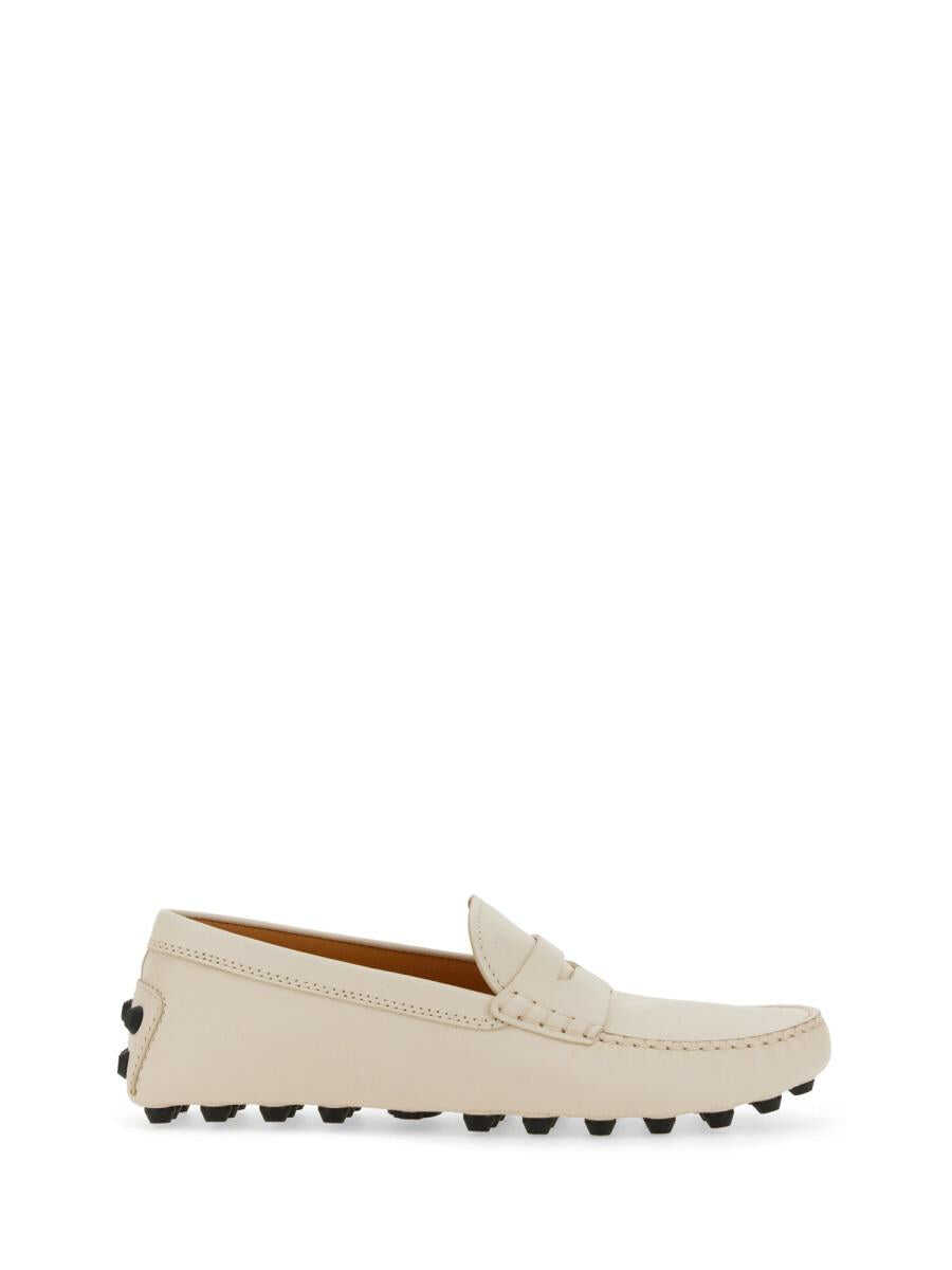 TOD\'S TOD\'S RUBBERIZED MOCCASIN WHITE