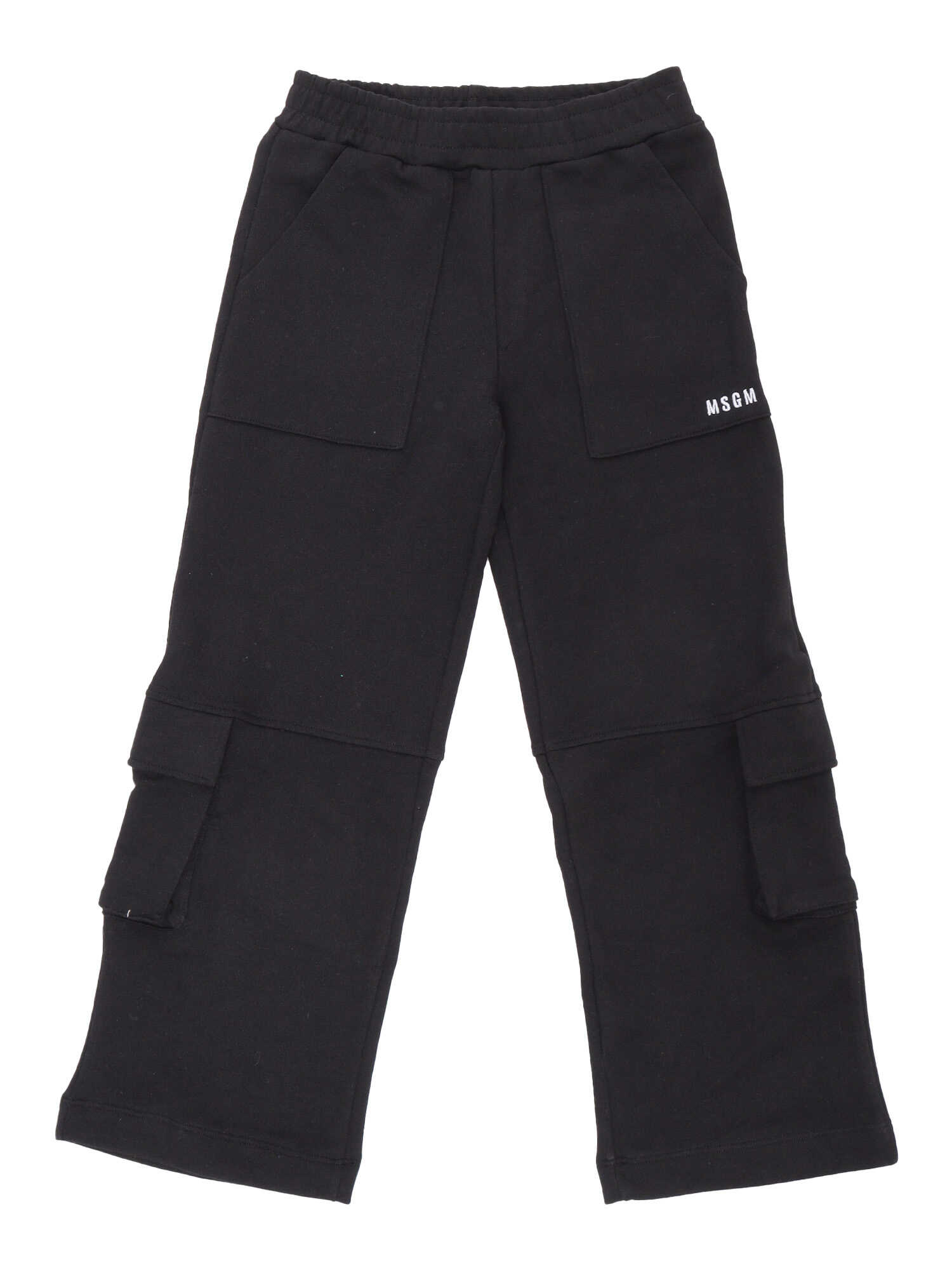 MSGM Black cargo pants Black