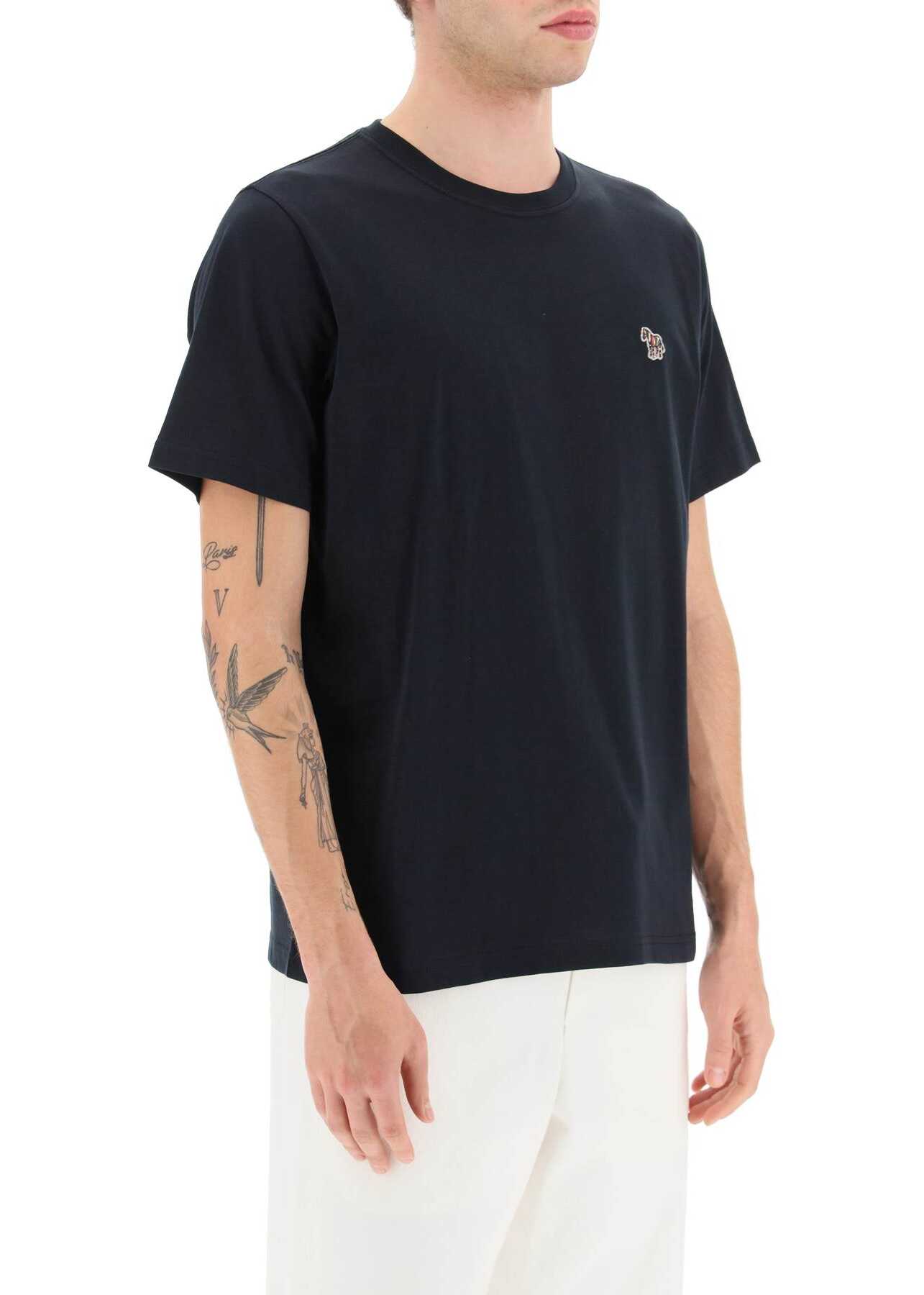 PS PAUL SMITH Organic Cotton T-Shirt VERY DARK NAVY