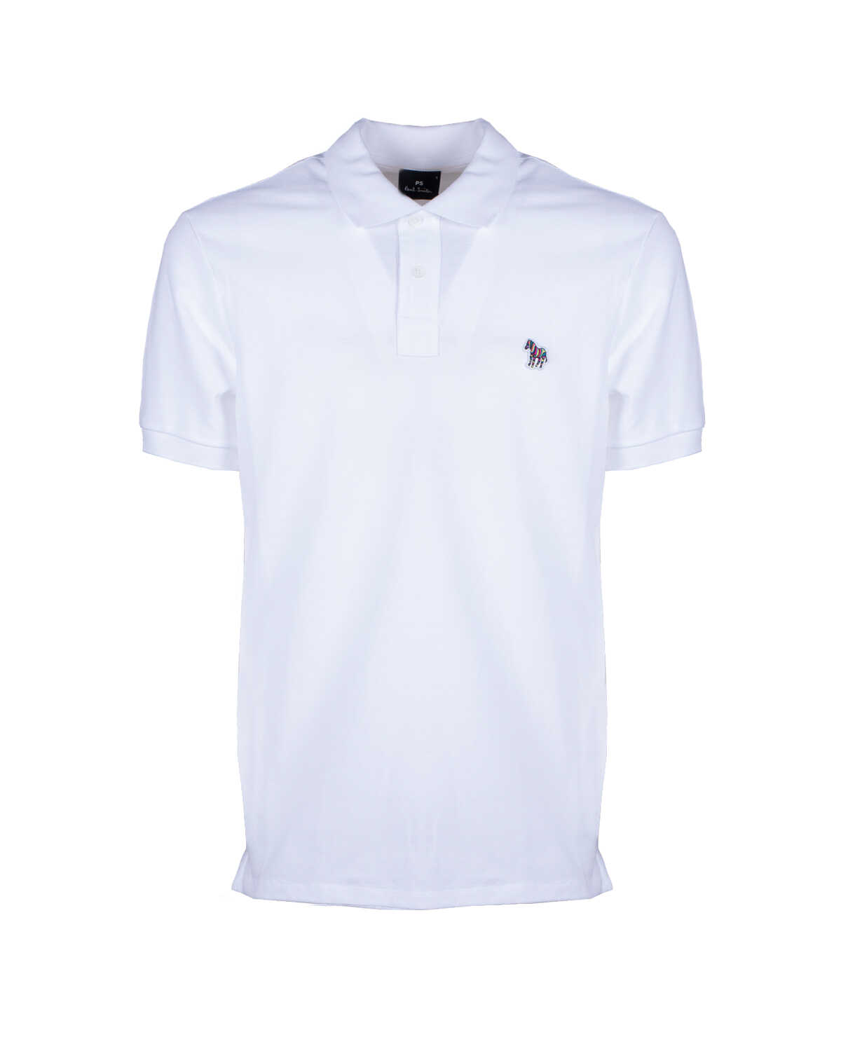 PS PAUL SMITH Zebra Polo Shirt BIANCO