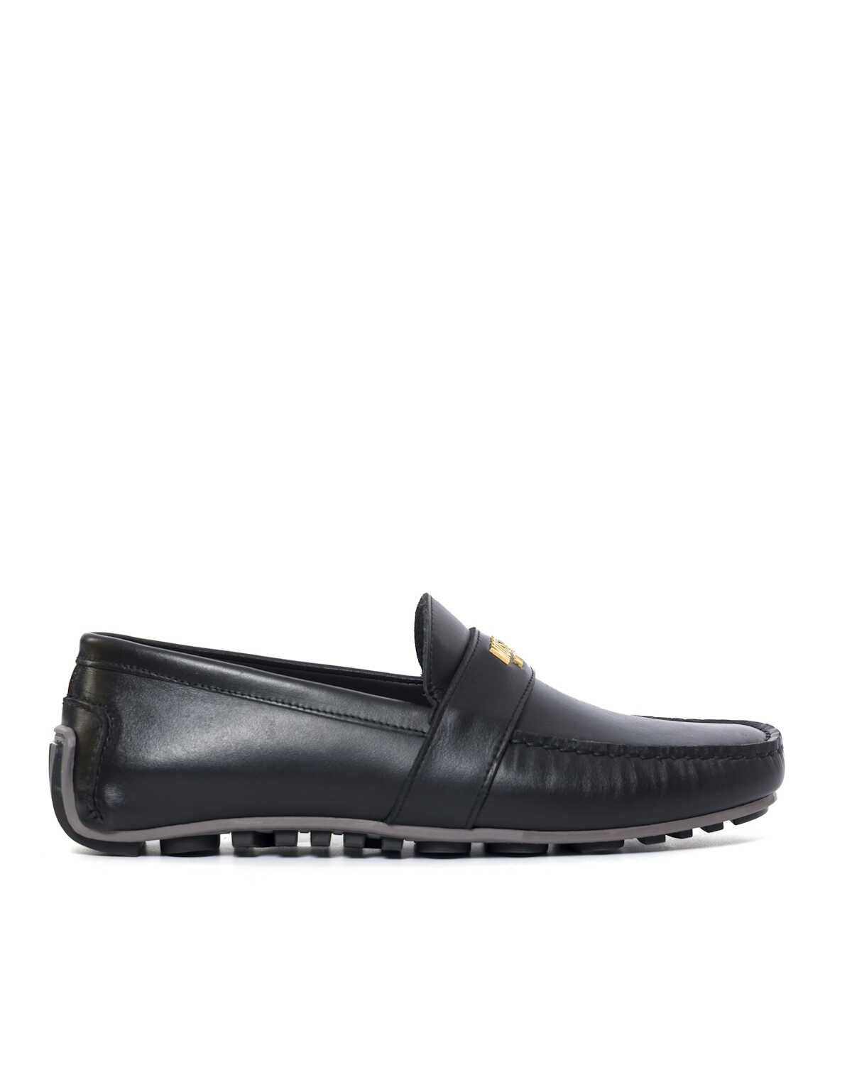 Moschino Metallic Letters Car Shoes NERO