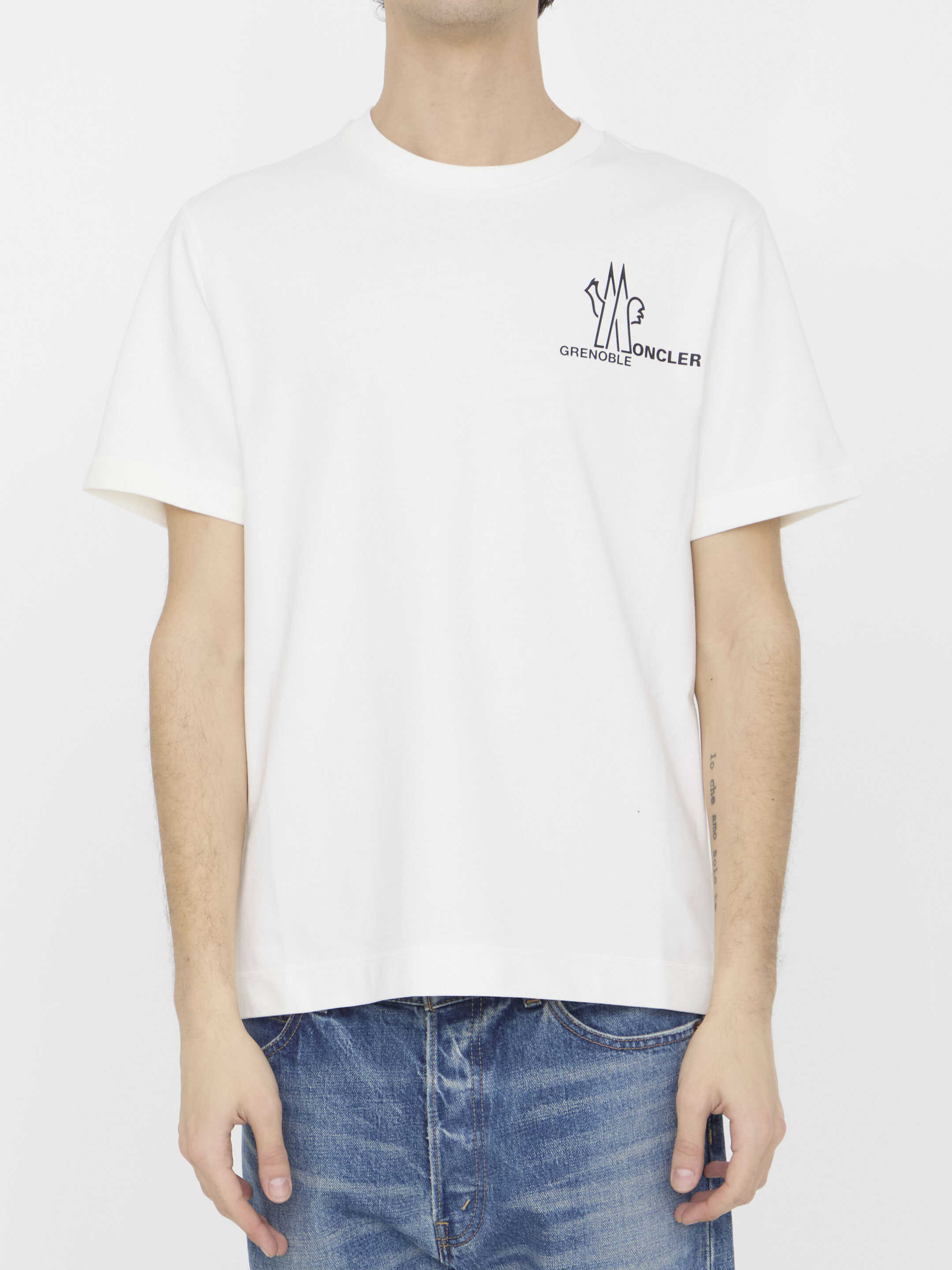 Moncler Grenoble Cotton T-Shirt WHITE