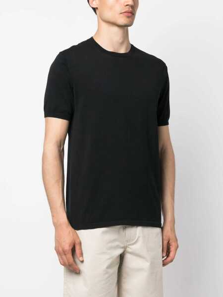 Topuri Aspesi Aspesi T-Shirts Black Barbati (BM 13427429) 3