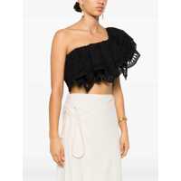 Imbracaminte CHARO RUIZ Dama - Topuri CHARO RUIZ Collyk Black Off-The-Shoulders Top In Cotton Lace Woman Black Femei (BM 13428809) - B-mall.ro