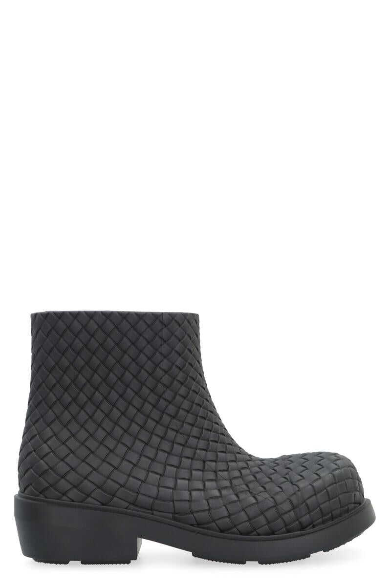 Bottega Veneta BOTTEGA VENETA FIREMAN ANKLE BOOTS BLACK