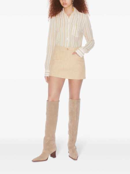 Fuste scurte FILIPPA K Filippa K Short Structured Skirt Clothing 0027 DARK YELLOW Femei (BM 13444808) 2