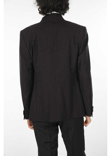 Sacouri CORNELIANI Embroidered Virgin Wool Blazer Burgundy Barbati (BM 13451540) 2