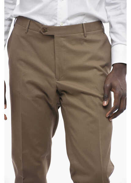 Pantaloni eleganti CORNELIANI Jersey Cotton Academy Chinos Pants Brown Barbati (BM 13451543) 2