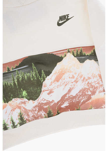 Bluze de trening Nike Printed Snow Day Hoodie With 2-Pockets White Baieti (BM 13451609) 2