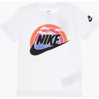 Tricouri Solid Color Wilderness Futura Crew-Neck T-Shirt With Front P Baieti