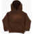 Nike Solid Color Hoodie With Patch Pocket Brown