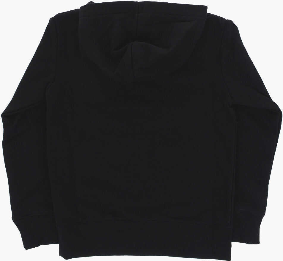 Bluze de trening Nike Air Jordan Fleeced-Cotton Blend Hoodie With Embossed Maxi Lo Black Baieti (BM 13451633) 3