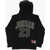 Nike Air Jordan Fleeced-Cotton Blend Hoodie With Embossed Maxi Lo Black