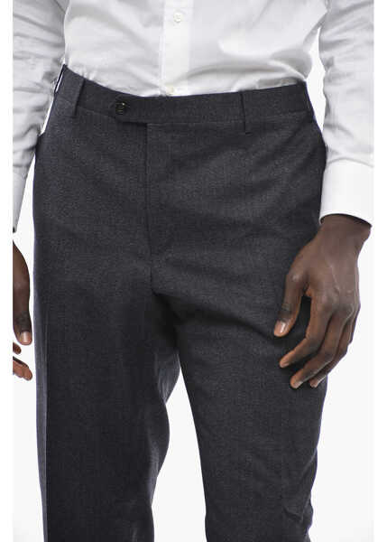 Pantaloni eleganti CORNELIANI Flush Pocketed Academy Stretch Wool Pants Blue Barbati (BM 13451825) 2