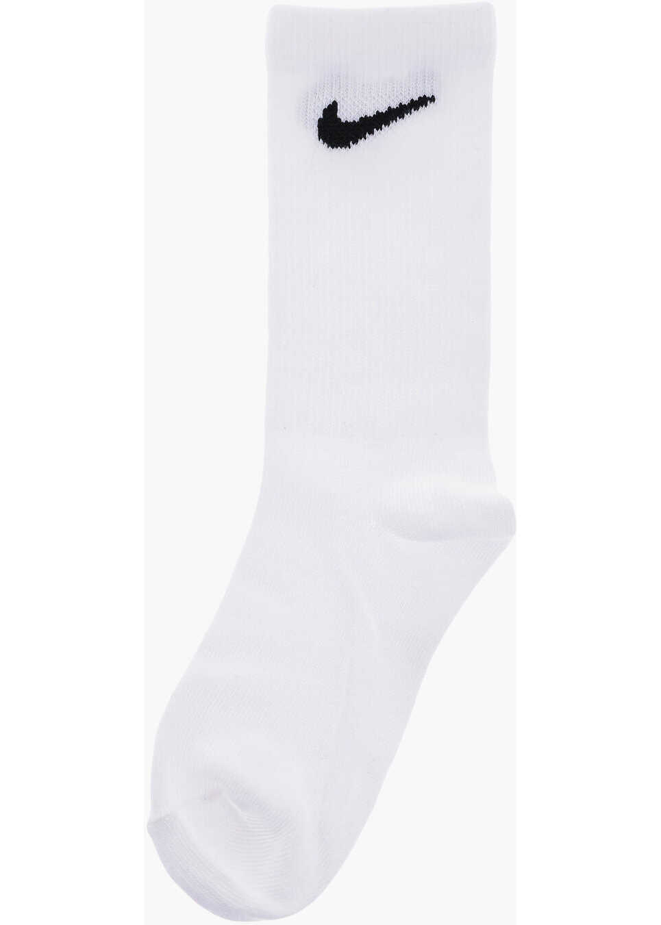 Sosete Nike Long 6 Pairs Of Socks Set With Embroidery-Logo Black & White Fete (BM 13451891) 2