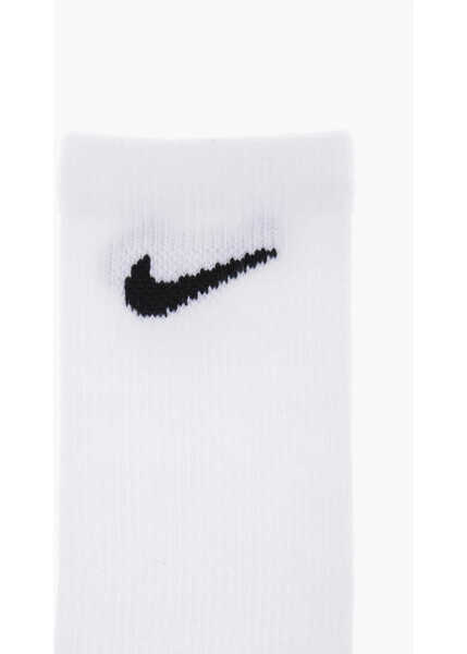 Sosete Nike Long 6 Pairs Of Socks Set With Embroidery-Logo Black & White Fete (BM 13451891) 3