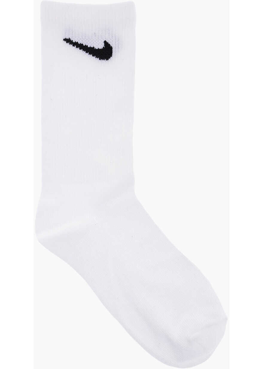 Sosete Nike Long 6 Pairs Of Socks Set With Embroidery-Logo Black & White Fete (BM 13451891) 4