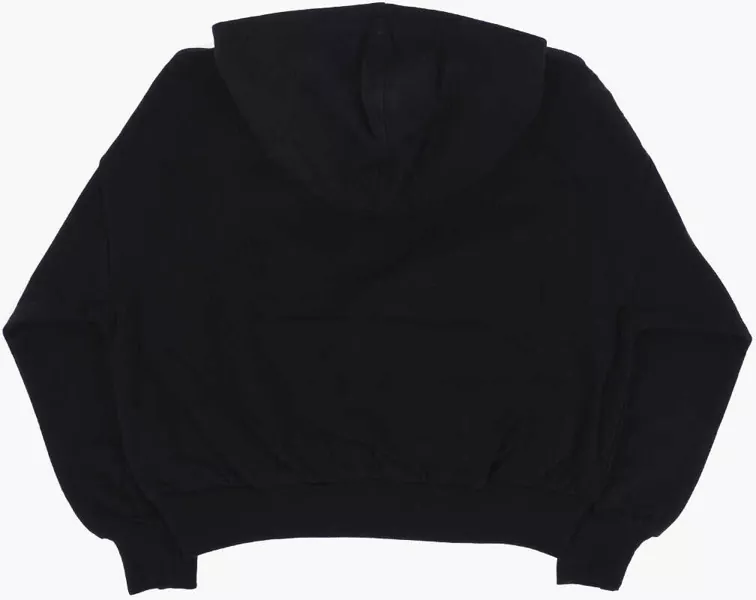 Hanorace Converse Fleeced-Cotton Blend Sweatshirt With Hood And Half Zip Black Baieti (BM 13451906) 3