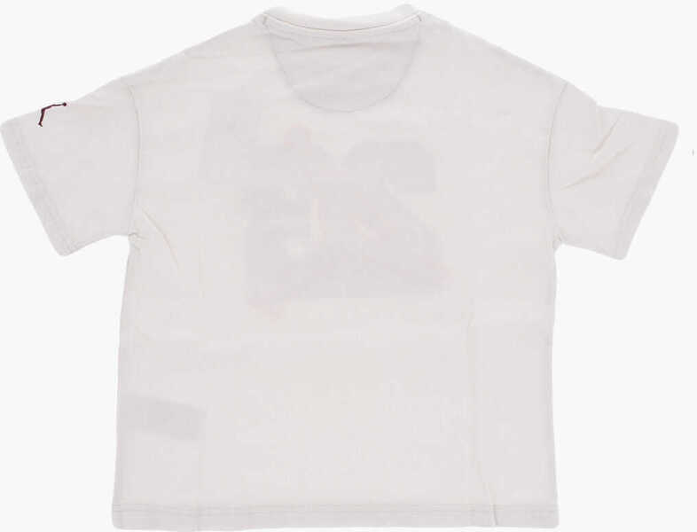 Tricouri Nike Air Jordan Crew-Neck T-Shirt With Checked Detail White Baieti (BM 13451909) 3