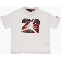 Tricouri Nike Air Jordan Crew-Neck T-Shirt With Checked Detail