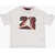 Nike Air Jordan Crew-Neck T-Shirt With Checked Detail White