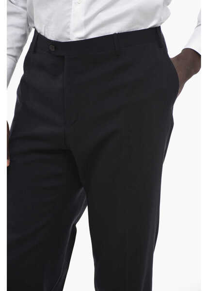 Pantaloni eleganti CORNELIANI Regular Fit Virign Wool Academy Pants Black Barbati (BM 13451969) 2