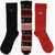 Nike Air Jordan Embroidered Long 3 Pairs Of Socks Set Black