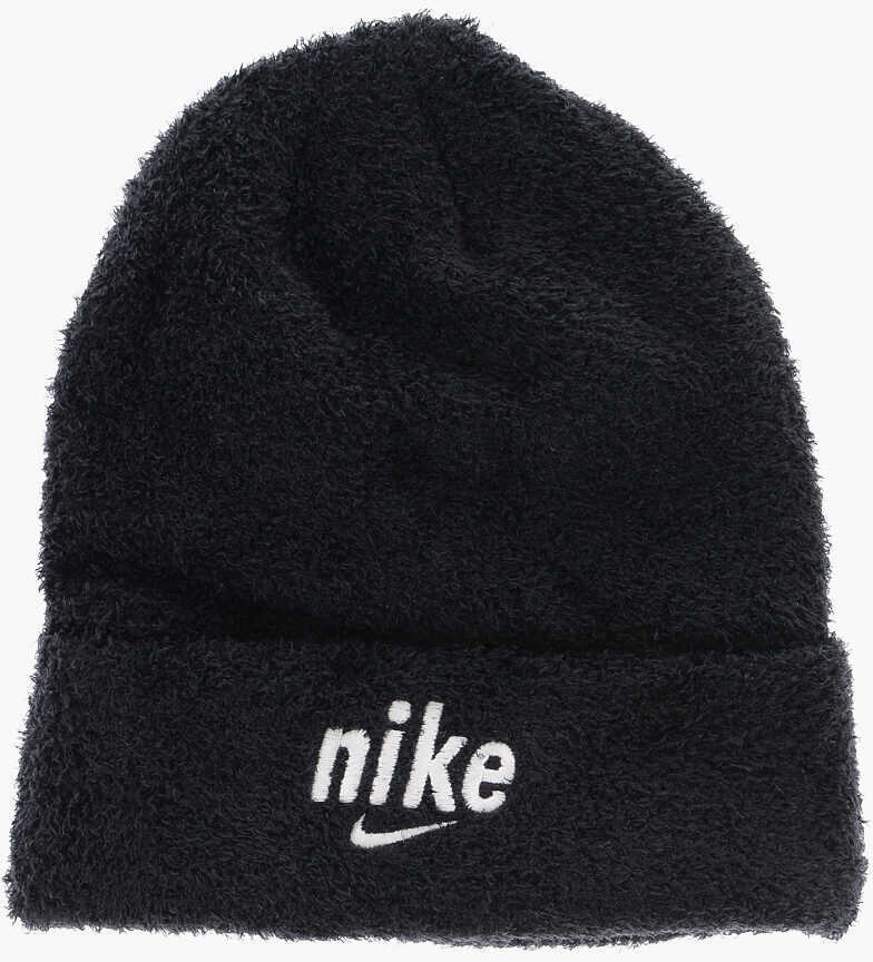 Caciuli Nike Soft Furry Fabric Beanie And Gloves Set Black Fete (BM 13451984) 2