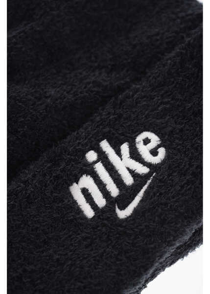 Caciuli Nike Soft Furry Fabric Beanie And Gloves Set Black Fete (BM 13451984) 3