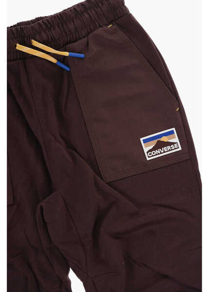 Pantaloni de trening Converse Maxi Pockets Geared Up Blocked Joggers Brown Baieti (BM 13451990) 2
