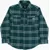 Converse All Star Plaid Check Flannel Lifestyle Overshirt Green